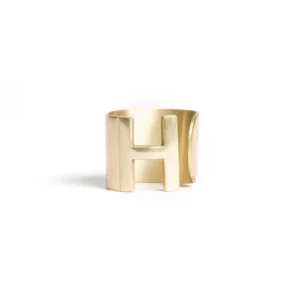 Bitossi Home Napkin Holder - Letter H