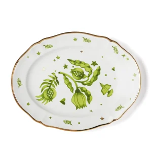 Bitossi Home Oval Tray Flower