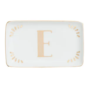 Bitossi Home Rectangular Tray Letter E