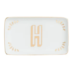 Bitossi Home Rectangular Tray Letter H