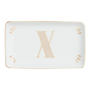 Bitossi Home Rectangular Tray Letter X