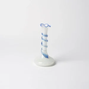 Bitossi Home Small Vase With Blue Decorations