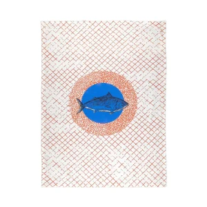Bitossi Home Tea Towel Fish Subject