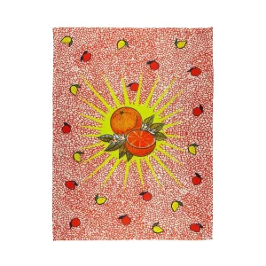 Bitossi Home Tea Towel Orange Subject